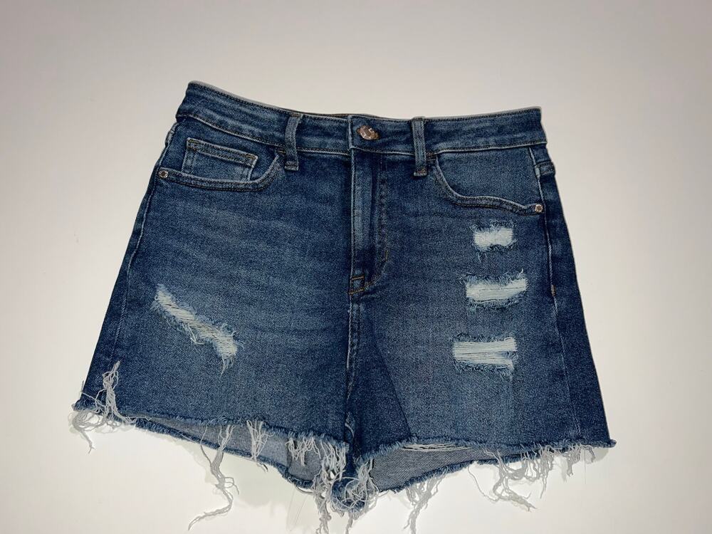Guess women’s distressed blue jeans shorts